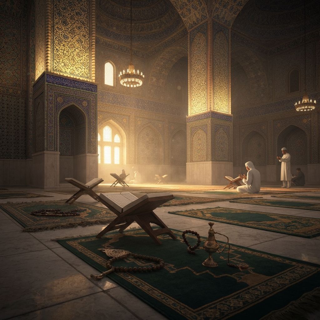 المسجد خلال شهر رمضان المبارك