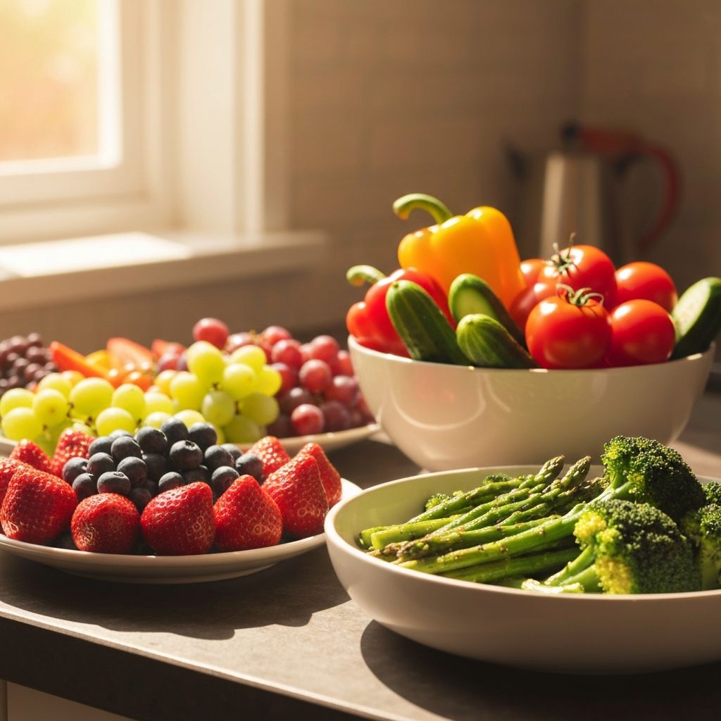 فواكه وخضروات طازجة