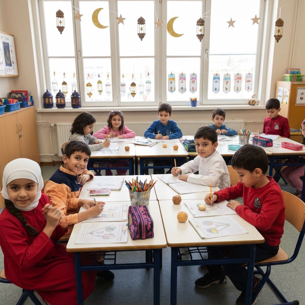 أطفال يحتفلون برمضان